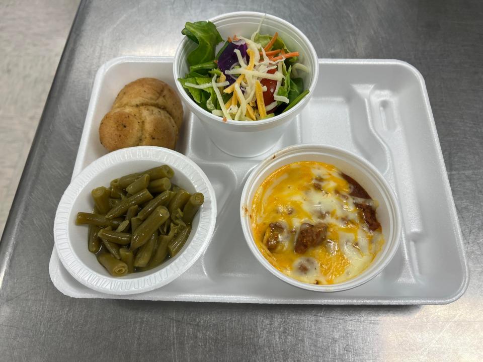 A farm-to-plate dish served for lunch at Riverheads High School