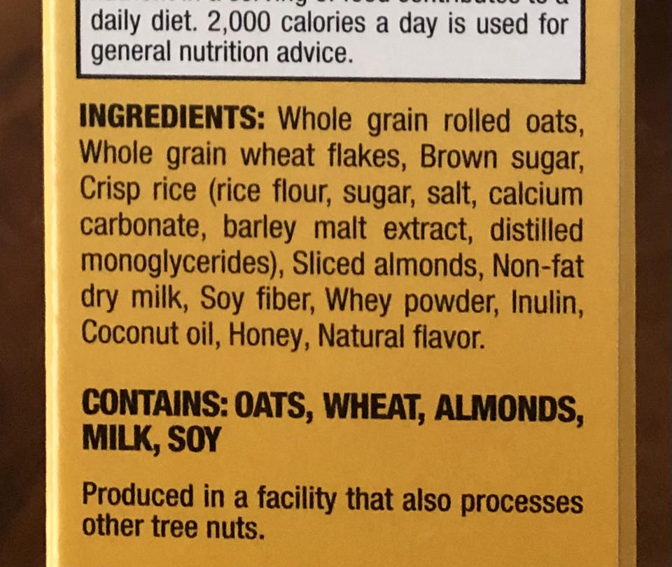 Tropicana crunch is made from rolled oats, wheat flakes, crispy rice and almonds. (Heather Martin)