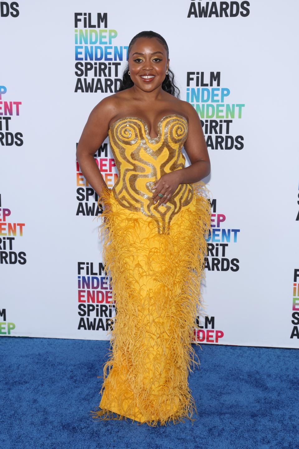 Quinta Brunson attends the 2023 Film Independent Spirit Awards on March 04, 2023 in Los Angeles. - Credit: Getty Images