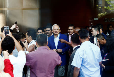 Malaysia's former prime minister Najib Razak arrives to give a statement to the Malaysian Anti-Corruption Commission (MACC) in Putrajaya, Malaysia May 22, 2018. REUTERS/Lai Seng Sin