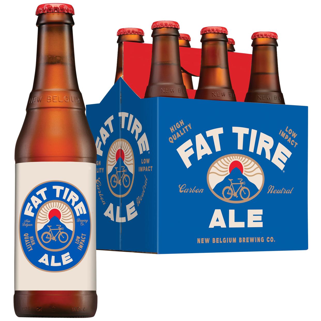 New Belgium Brewing's Fat Tire has been rebranded to reflect the company's environmental sustainability initiative.