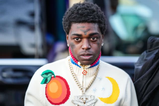 <p>Edward Berthelot/Getty </p> Kodak Black in Paris in January 2023