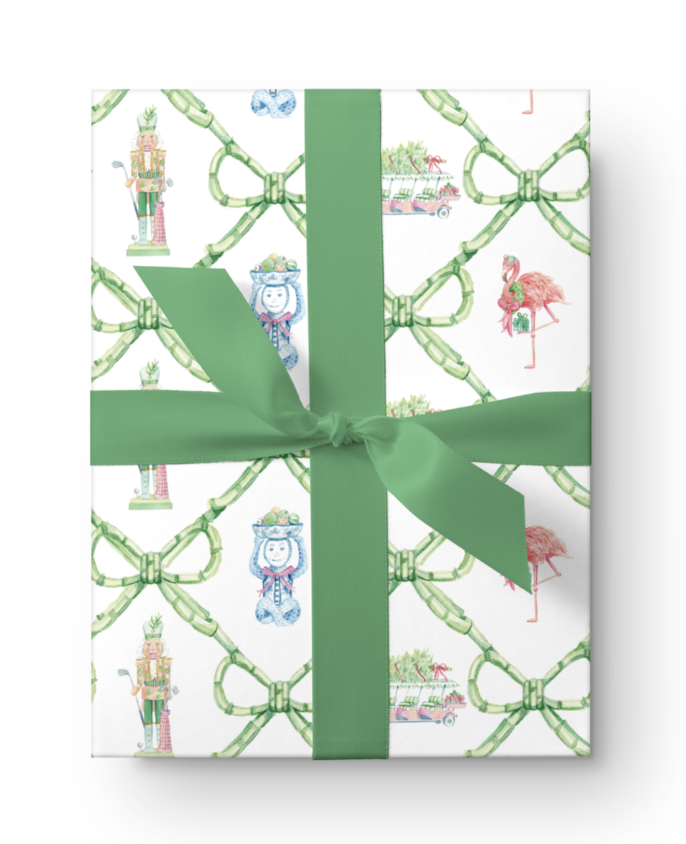 <p><strong>Simply Jessica Marie</strong></p><p>simplyjessicamarie.com</p><p><strong>$18.00</strong></p><p><a href="https://simplyjessicamarie.com/the-holiday-shop/palm-beach-christmas-watercolor-wrapping-paper-sheets" rel="nofollow noopener" target="_blank" data-ylk="slk:Shop Now;elm:context_link;itc:0;sec:content-canvas" class="link ">Shop Now</a></p><p>This luxuriously thick white paper pops with watercolors with a Palm Beach style that will make even the most frigid holiday season feel warm and joyful. You can order <a href="https://simplyjessicamarie.com/the-holiday-shop/palm-beach-christmas-watercolor-gift-tags-variety-set" rel="nofollow noopener" target="_blank" data-ylk="slk:coordinating gift tags;elm:context_link;itc:0;sec:content-canvas" class="link ">coordinating gift tags</a> too. </p>