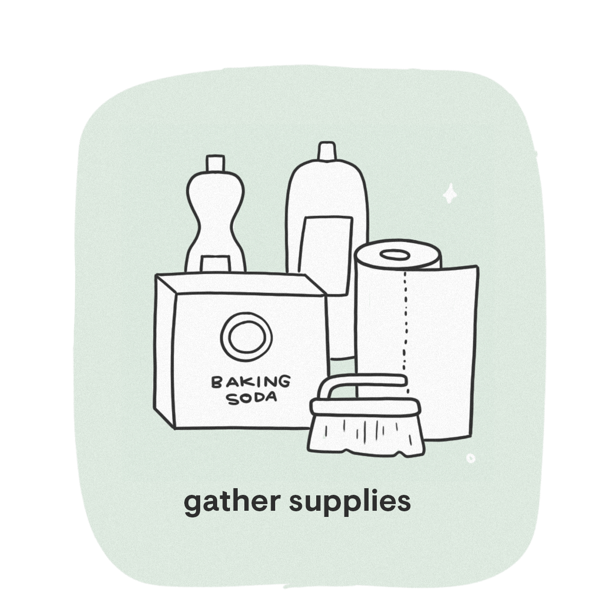 gather supplies graphic