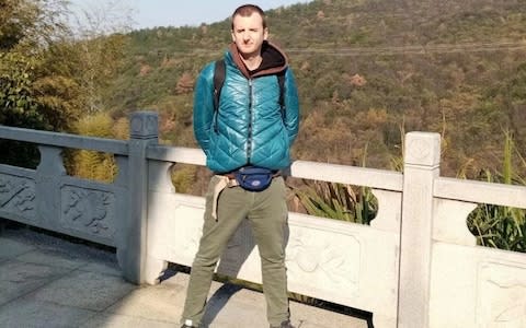 David Marland has lived and worked in Wuhan but returned to Britain last week