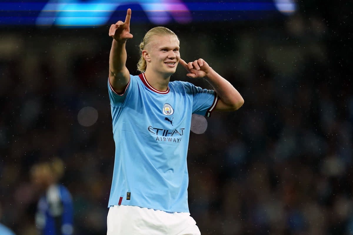 Erling Haaland is in fine form for Manchester City (Nick Potts/PA) (PA Wire)