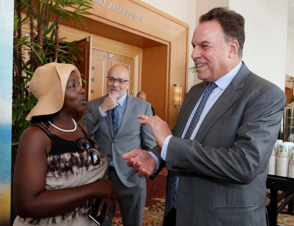 <div class="inline-image__caption"><p>Jeff Greene mingles after speaking at Florida League of Cities gubernatorial candidates forum in Hollywood, Florida, in 2018. </p></div> <div class="inline-image__credit">Joe Skipper/Reuters</div>