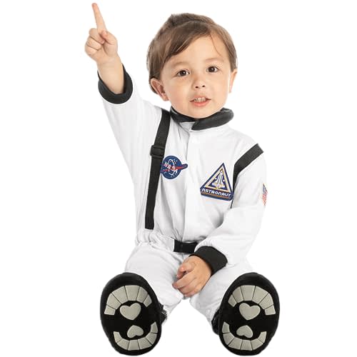 Spooktacular Creations Baby Astronaut NASA Pilot Costume for Infant Halloween Trick or Treating, Space Dress-up Parties (Large (18-24 months))