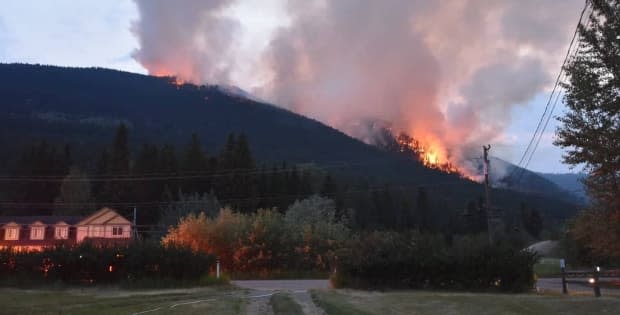 The Embleton Mountain wildfire was discovered on July 8. The cause of the fire is still under investigation. (Adrienne Clay/Submitted - image credit)