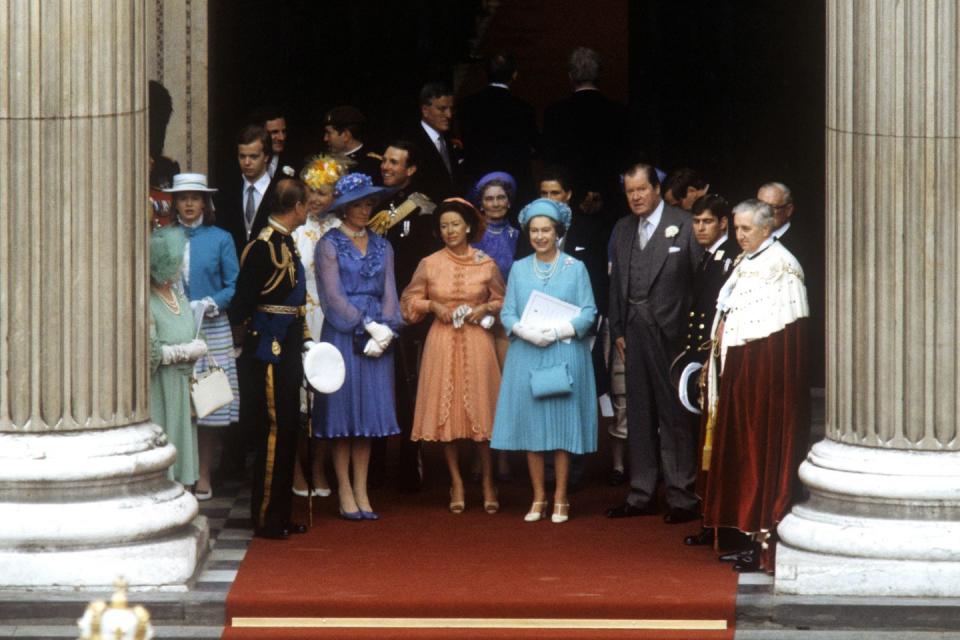 The Queen Leaves the Cathedral