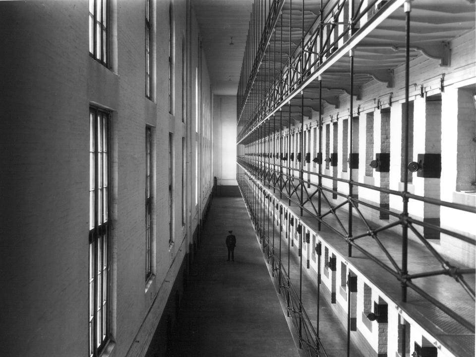 A block of cells in the Ohio State Reformatory.