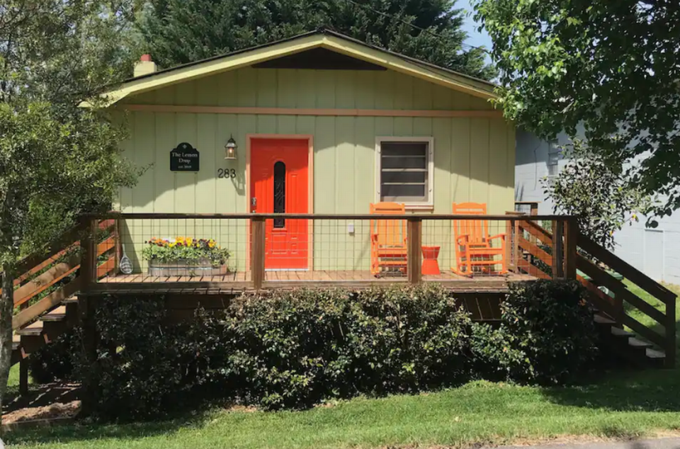 The Lemon Drop Airbnb located in Mars Hill, North Carolina. Courtesy of the Airbnb Community
