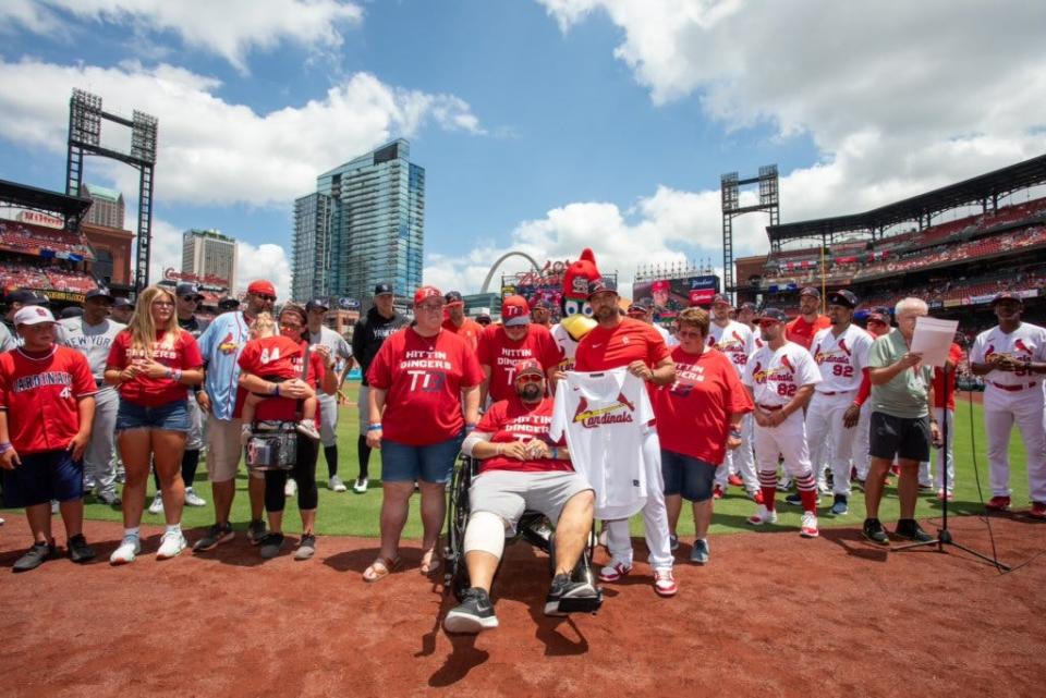 The St. Louis Cardinals gave the Badger family a custom-made team jersey with Terry Badger III's name and number on the back. Terry died by suicide in March after the family said he battled bullying at school.