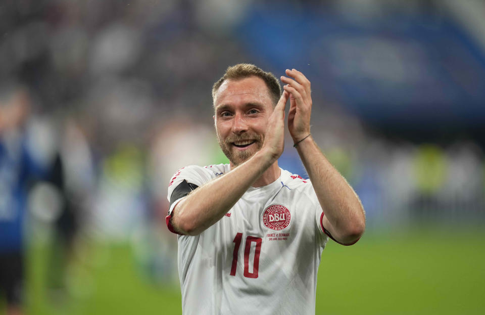 Paris, France - June 03: Christian Eriksen after the  UEFA Nations league match between France vs Denmark at Stade de France on June 03, 2022 in Paris, France.  (Photo by Thor Wegner/DeFodi Images via Getty Images)