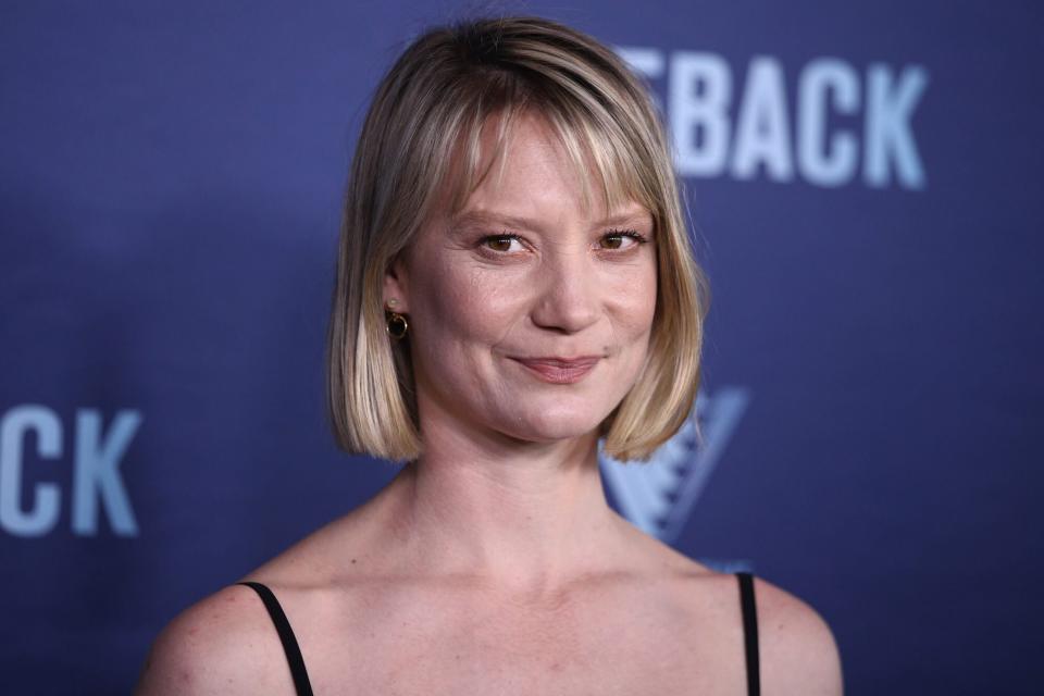 SYDNEY, AUSTRALIA - DECEMBER 06: Mia Wasikowska attends the Sydney premiere of Blueback at Hoyts Entertainment Quarter on December 06, 2022 in Sydney, Australia. (Photo by Don Arnold/WireImage)