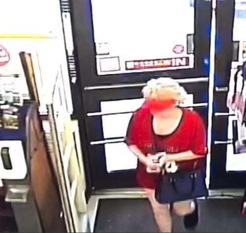 A clip from a video showed Debbie Collier entering a Family Dollar store in Clayton on Sept. 10 to purchase several items, some found near her body.