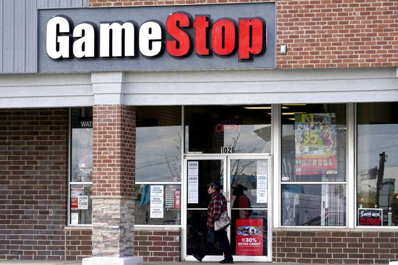 美國影音遊戲銷售商GameStop成為華爾街交投最活躍的個股之一。（AP）