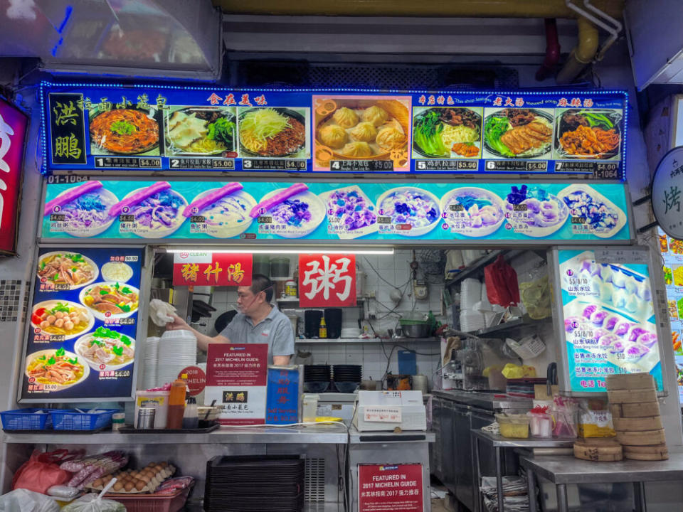 native chinese food stalls - chinatown stall front