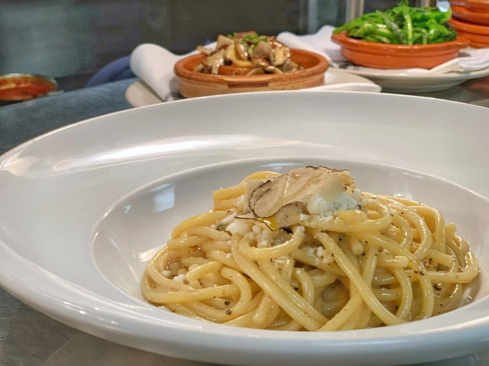 Cacio e pepe  at Trama's Trattoria in Long Branch.