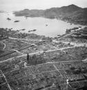 One building still stands in a cityscape devastated by the atom bomb on Nagasaki, Japan. (Photo: Corbis via Getty Images)