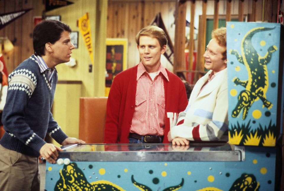 Anson Williams, Ron Howard and Donny Most in Happy Days. 