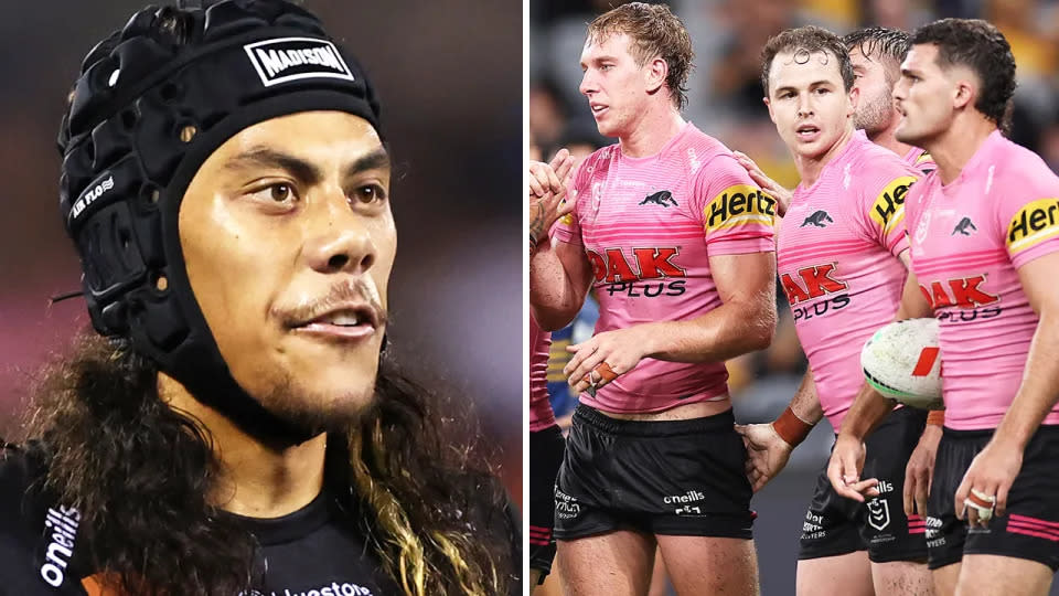 Penrith teammates want to send Jarome Luai out a winner in 2024 before he joins the Wests Tigers. Pic: Getty