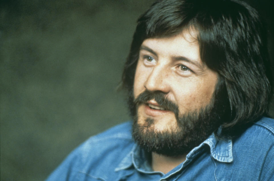 English drummer John Bonham (1948 - 1980) of rock group Led Zeppelin, 1974. (Photo by Michael Putland/Getty Images)