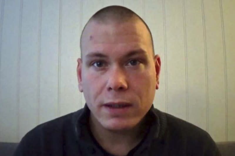 2021年10月13日，挪威小城康斯伯格（Kongsberg）發生弓箭手濫殺無辜的恐怖攻擊事件，這是凶嫌布拉森（Espen Andersen Braathen）（AP）