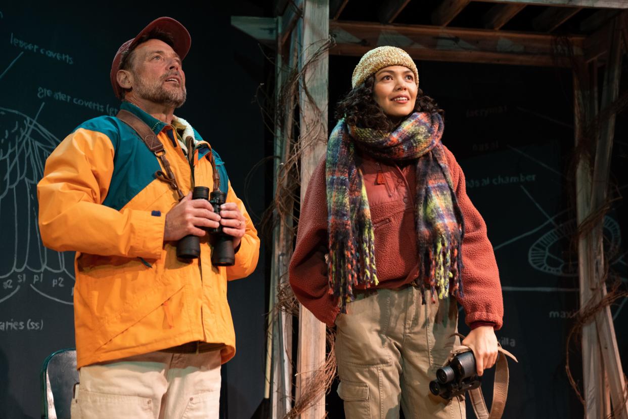 Stephen Spencer and Dekyi Rongé play a father and daughter in Anna Ouyang Moench’s play “Birds of North America” at Urbanite Theatre.