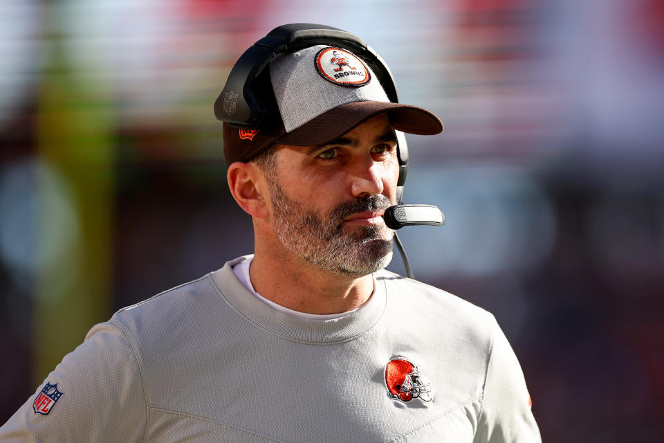 Head coach Kevin Stefanski of the Cleveland Browns. (Photo by Scott Taetsch/Getty Images)