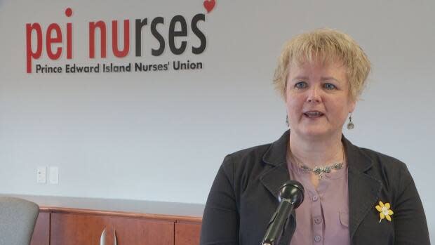 P.E.I. Nurses' Union president Barbara Brookins says some people are waiting days in the ER for an in-patient bed. (Brittany Spencer/CBC - image credit)