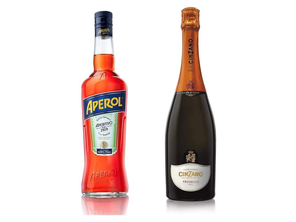 Aperol spritz – Aperol aperitivo, 70cl, with Cinzano prosecco DOC non vintage, 75cl: Was £24.99, now £18.79, Amazon.co.uk (Amazon)