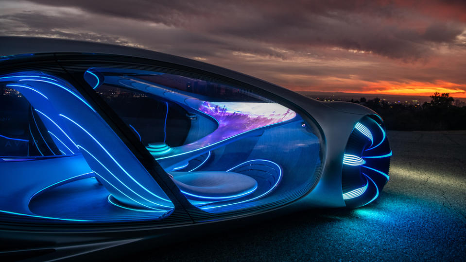 The Mercedes-Benz Vision AVTR concept car.