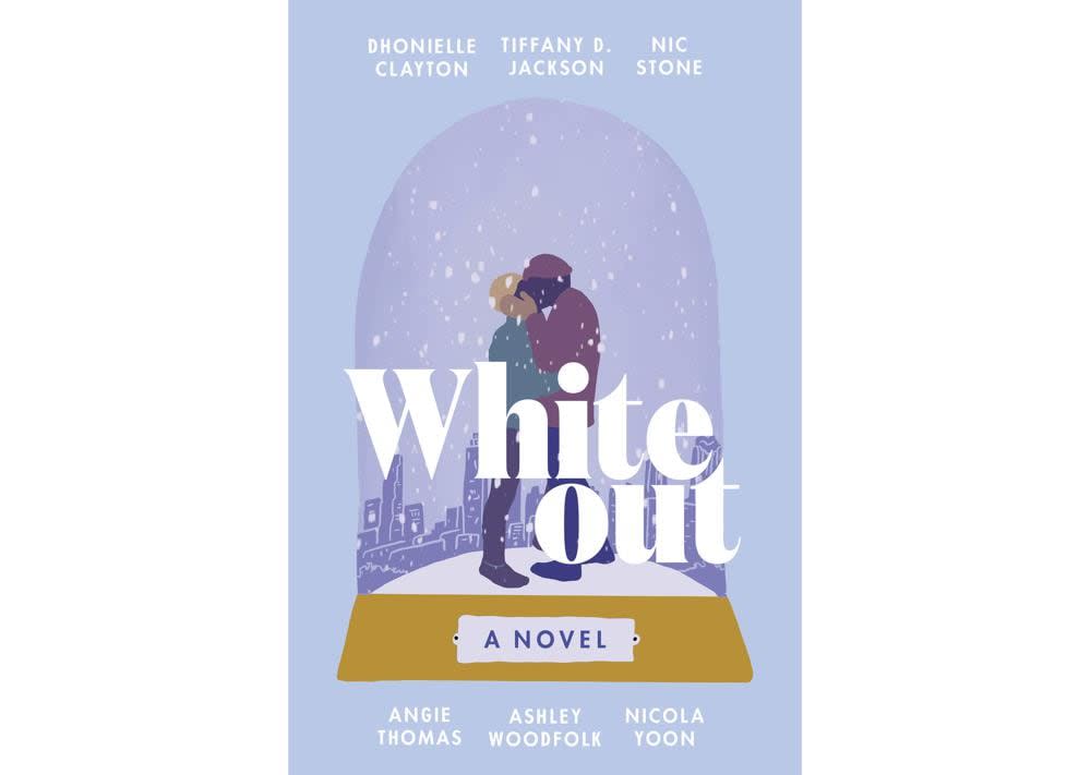 This cover image released by Quill Tree Books shows “Whiteout,” a novel by Dhonielle Clayton, Tiffany D. Jackson, Nic Stone, Angie Thomas, Ashley Woodfolk and Nicola Yoon. (Quill Tree Books via AP)