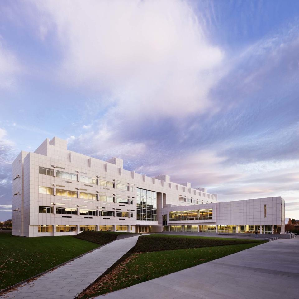 Cornell's Weill Hall, a LEED-certified building of Meier's design.