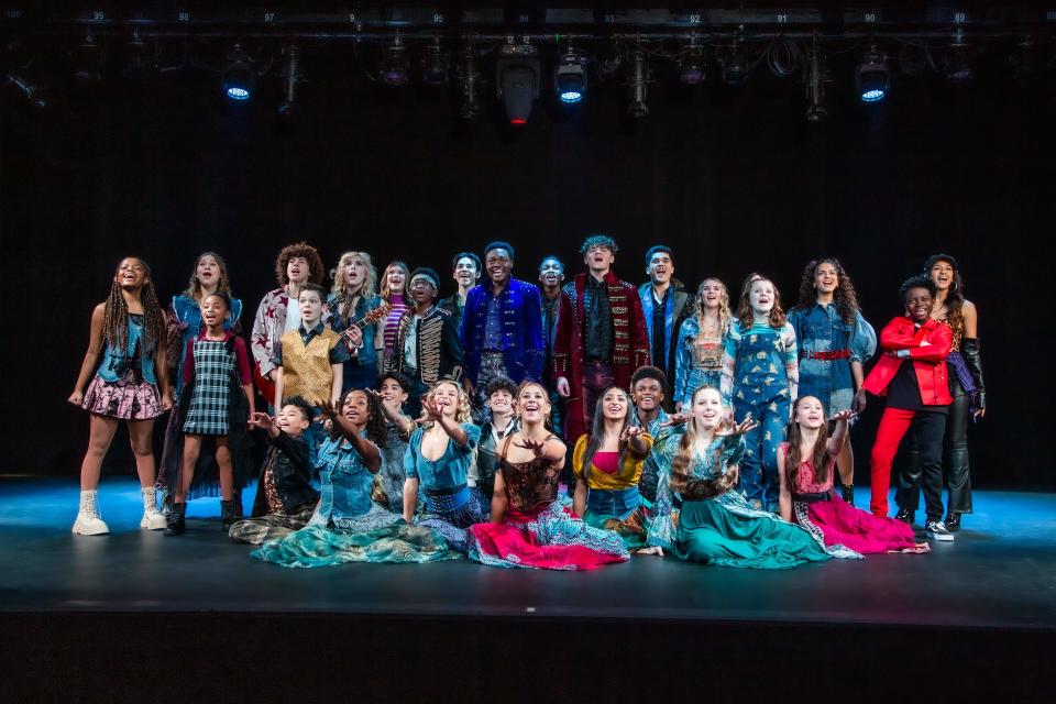 29 youth between the ages of 10-to-22 perform five decade of pop hits in the performance "Hits: The Musical"