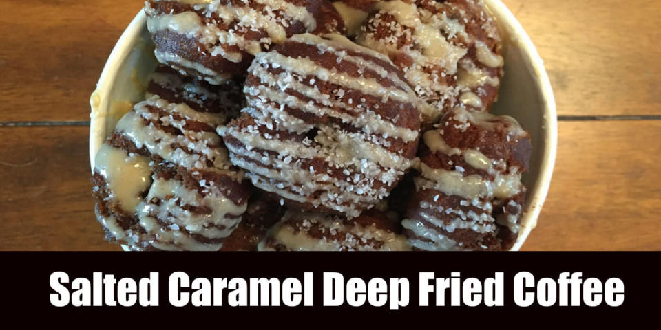 Salted Caramel Deep Fried Coffee