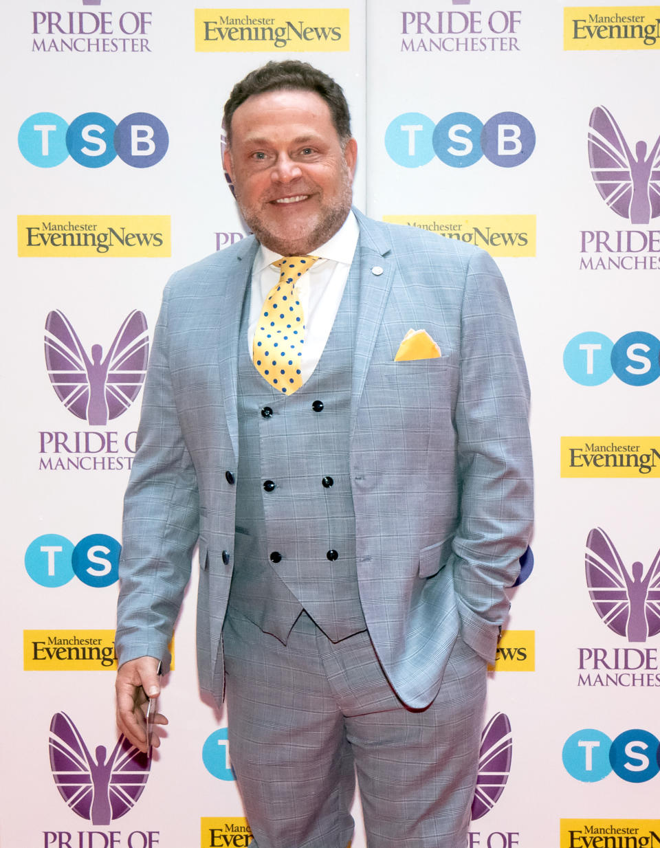 MANCHESTER, ENGLAND - MAY 08: John Thomson attends the Pride of Manchester Awards 2019 at Waterhouse Way on May 08, 2019 in Manchester, England. (Photo by Carla Speight/Getty Images)