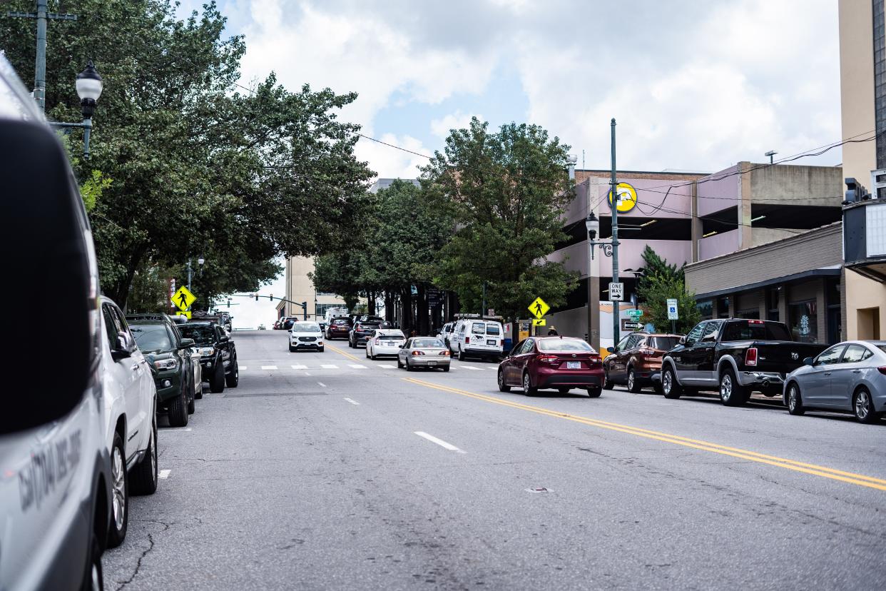 The City of Asheville is considering a proposal that would add bicycle lanes to Biltmore between Patton Avenue and Hilliard Avenue.