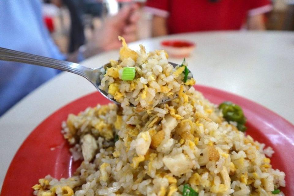 tong siew - fried rice closeup