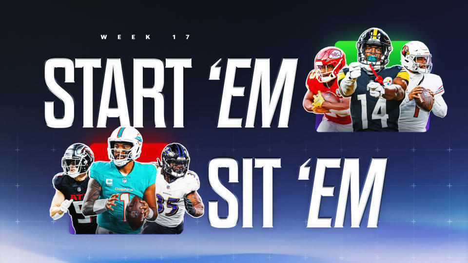 Week 17 start 'em sit 'em lineup advice. (Photo by Mallory Bielecki/Yahoo Sports)