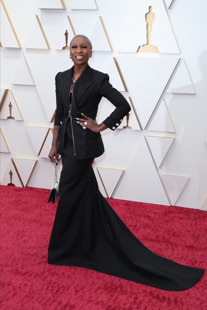 Cynthia Erivo on the Oscars Red Carpet 2022