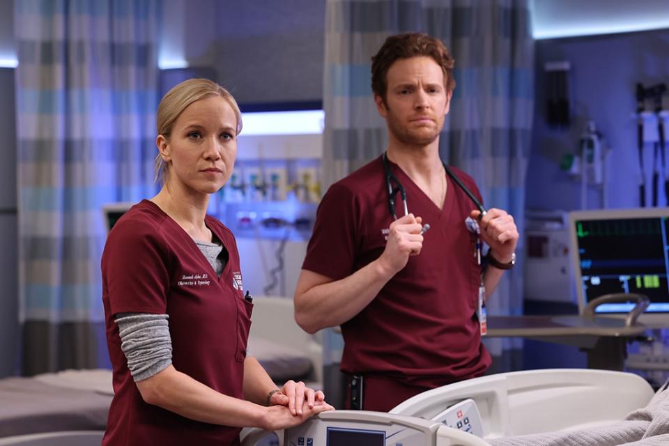 Nick Gehlfuss, Jessy Schram, Chicago Med