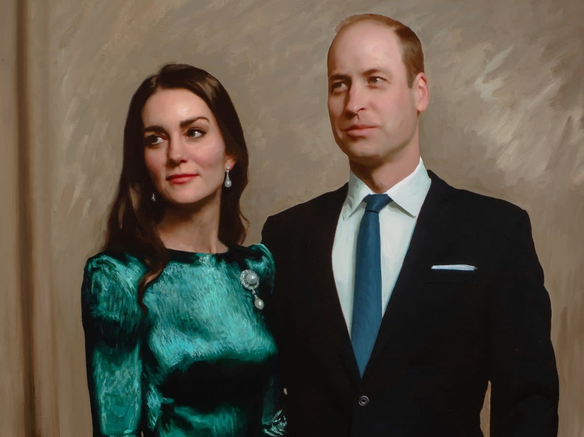 The new portrait of the Duke of Duchess of Cambridge (PA)