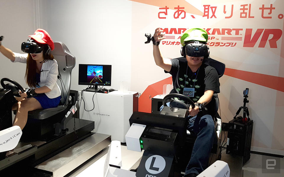 Last year, Engadget Senior Editor Richard Lai tried out the Bandai Namco VR