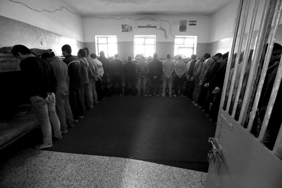 Teenagers inside a prison cell at a reform center in Dohuk, Iraq, Feb. 12, 2017. (Photo: Azad Lashkari/Reuters)
