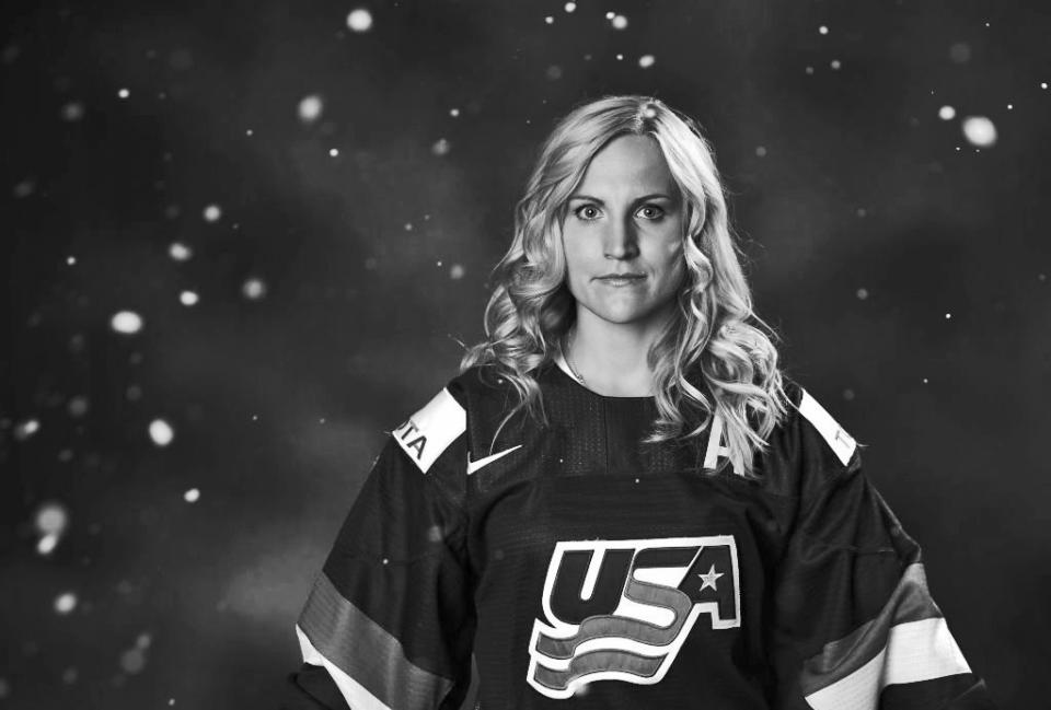 Olympic hockey player Monique Lamoureux. (Photo: Getty Images)