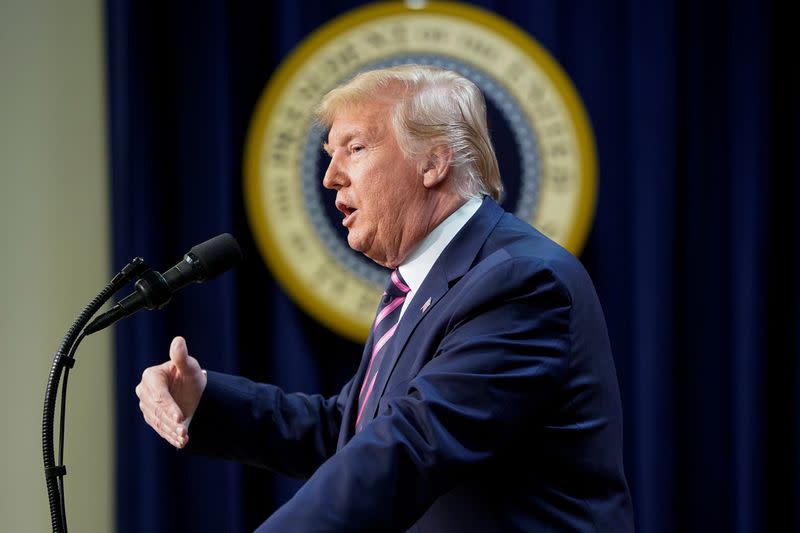 FILE PHOTO: U.S. President Trump hosts mental health event at the White House in Washington