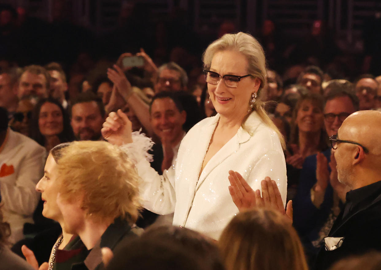 Meryl Streep fue la reina de los Grammy... con permiso de Taylor Swift. (Foto de Kevin Mazur/Getty Images for The Recording Academy)