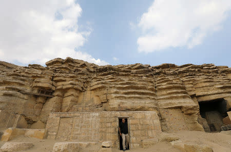 A general view of the tomb of Khufu-Imhat, at the Saqqara area near its necropolis, in Giza, Egypt November 10, 2018. REUTERS/Mohamed Abd El Ghany